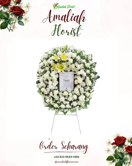 Krans Bunga Duka Kebun Roos
